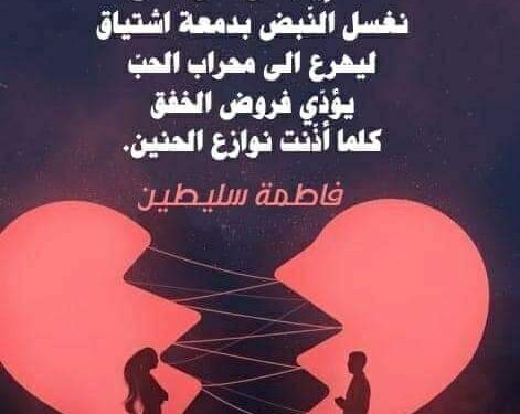 الشاعرة فاطمة محمود سليطين / أنلتقي ؟