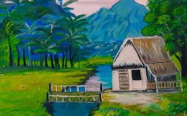 الشاعرة الهام عرابي / لوحة تُشبهني