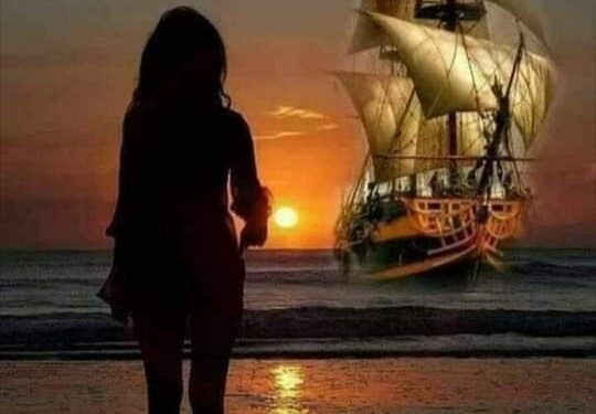 القصيدة حنين وإشتياق وأمل باللقاء