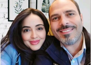 الممثل والكاتب #إياد_أبو_الشامات برفقة زوجته💞