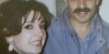 صورة نادرة للفنانة وفاء موصللي مع زوجها الطبيب