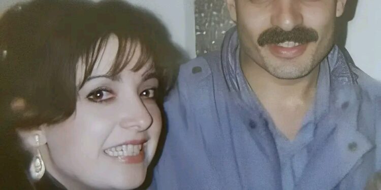 صورة نادرة للفنانة وفاء موصللي مع زوجها الطبيب