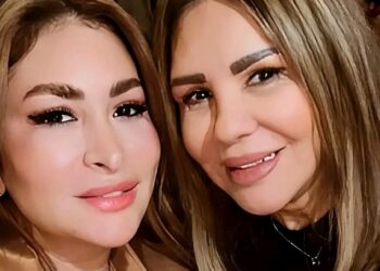 الفنانة #ديمة_بياعة برفقة خالتها الفنانة القديرة #سلمى_المصري في #دمشق