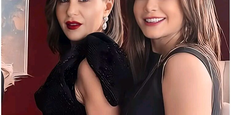 الفنانة #كاريس_بشار برفقة الفنانة #ديمة_قنذلفت من كواليس مسلسل #ستيليتو