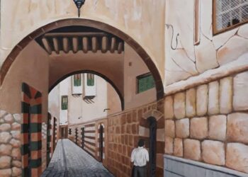 لوحة  : ريشة الفنان عطاالله  عبداللطيف تسحرك بدمشق