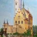 قلعة ليشتنشتاين  المانيا 60×80 Die Burg Lichtenstein in Deutschland  Gemalt von mir / بريشة الفنان محمود خالدي